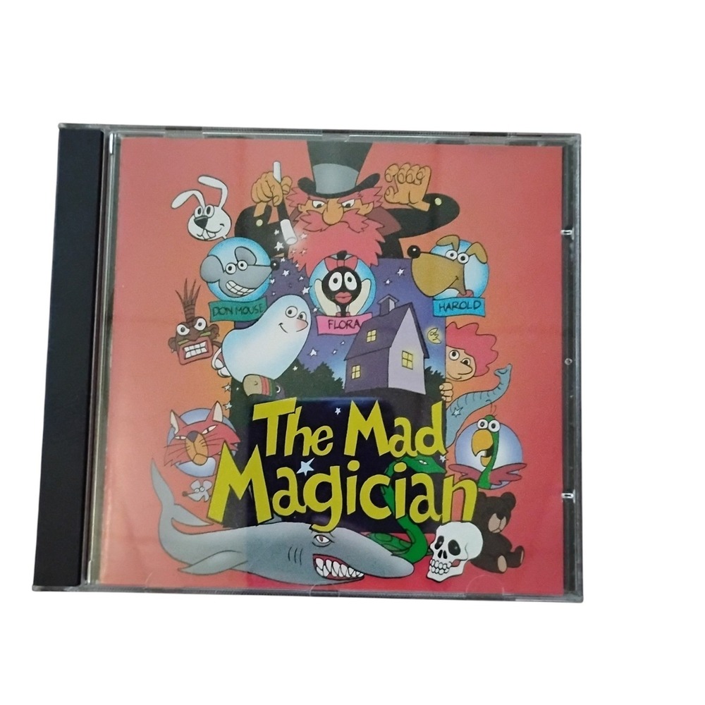 The Mad Magician PC CD-ROM Vintage Kids Game 25 Games 13 Songs Windows 95 98